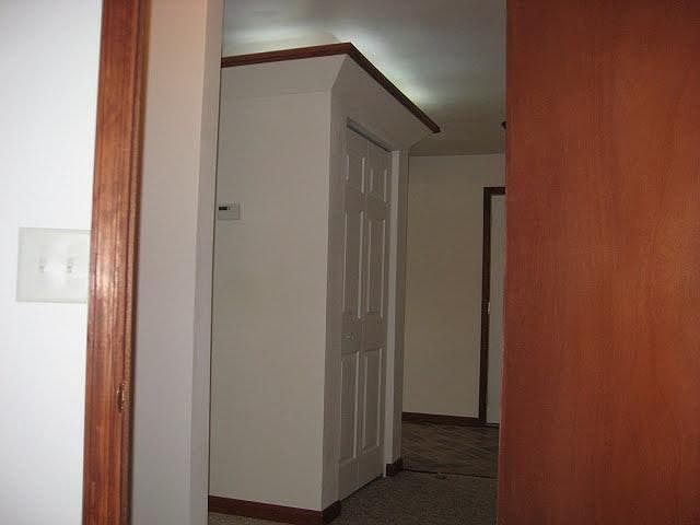 Unique lighting above coat closet in the entry way