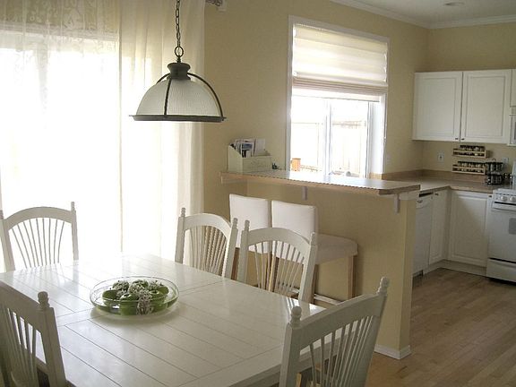 Dining room and kitchen