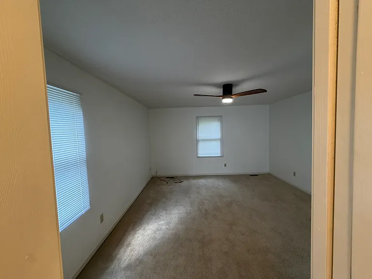 Master bedroom from the bathroom