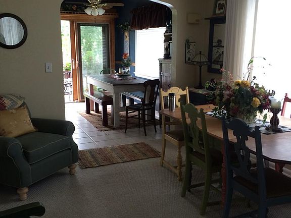Dining room and kitchen