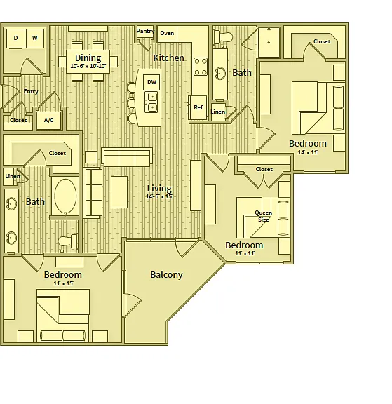 The Belvedere at Springwoods Village Apartments — Photo 50