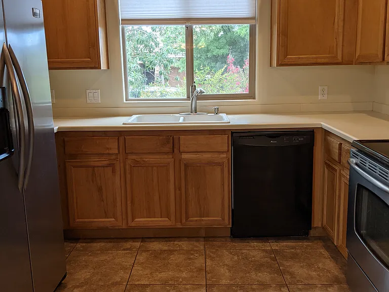 Kitchen. 
*New Blinds installed. Not shown in photo.