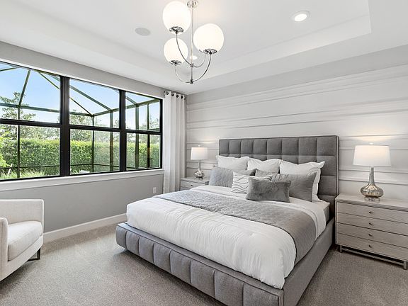 Private owner s suite with elegant tray ceiling