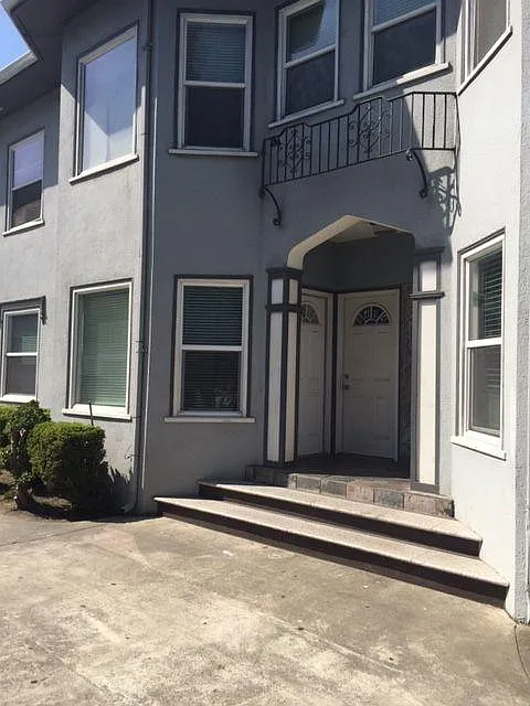 Front entrance to unit