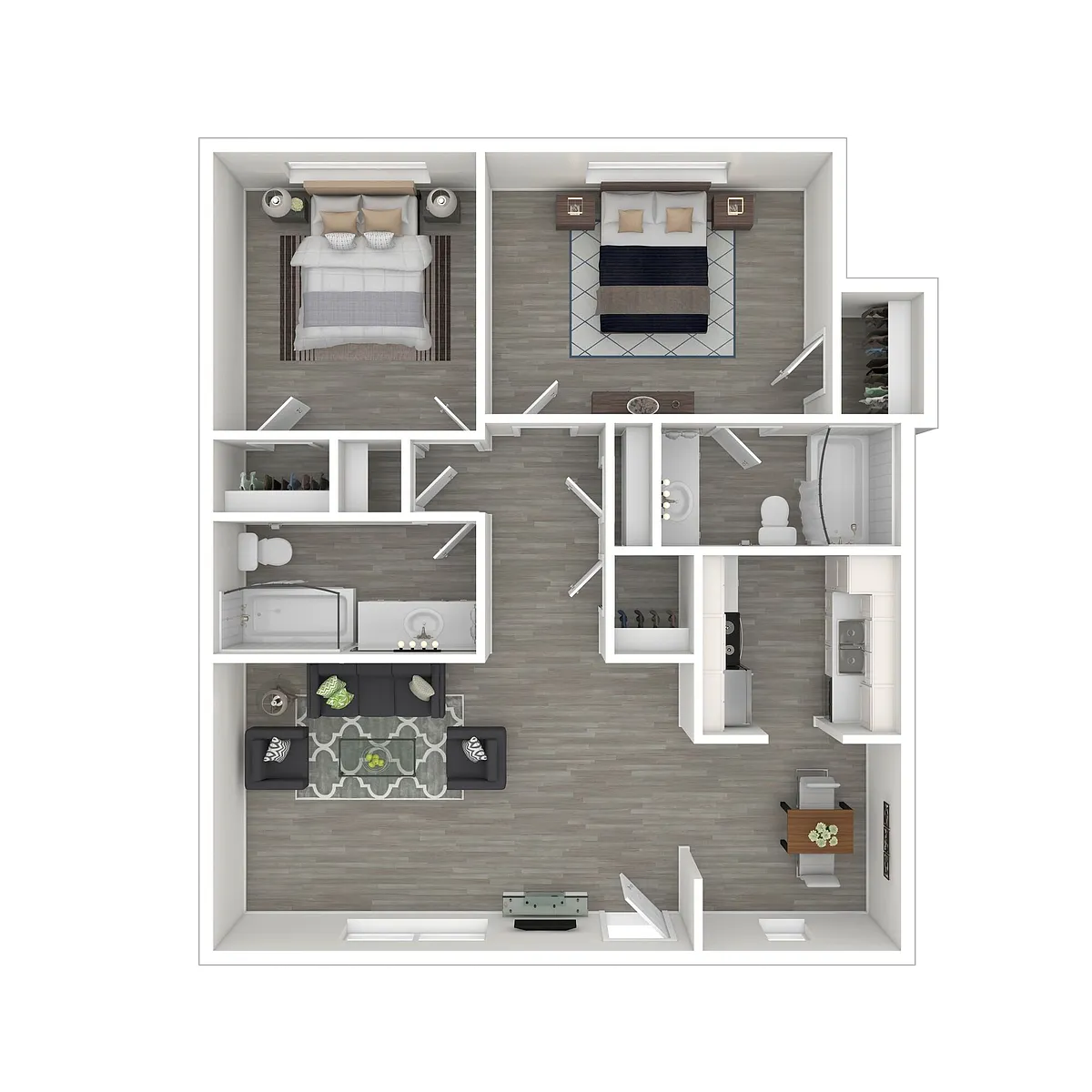 Floor plan 2x2D