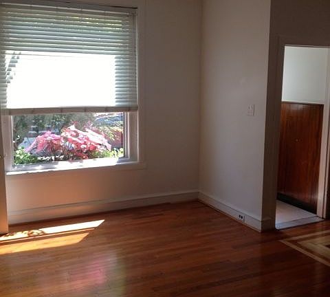 Living room, view of street through front picture window