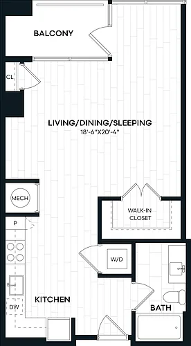 Floor plan Studio-S5 ALT