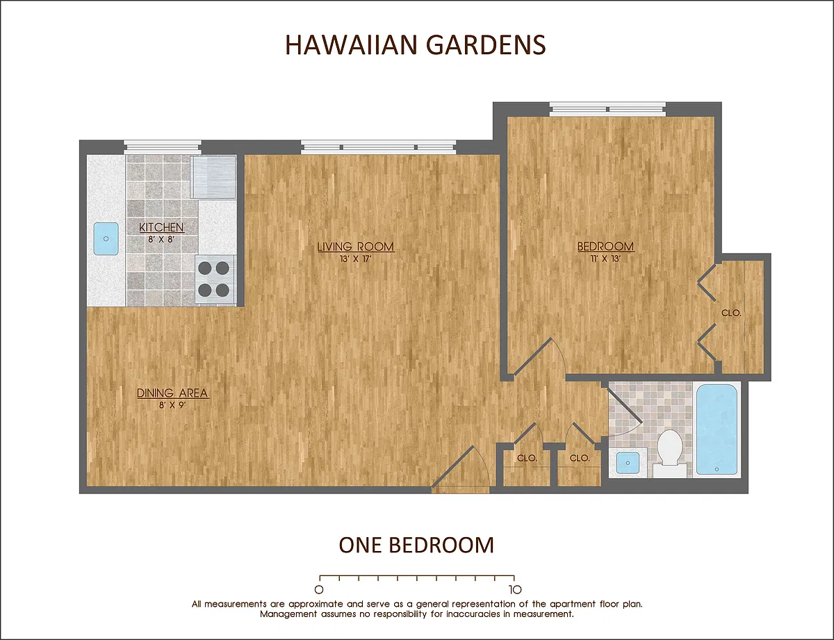 Floor plan One Bedroom