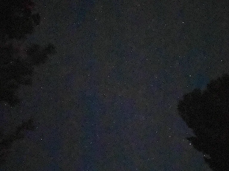 Tons of stars in the night sky with very little light pollution (except the red glow during volcano eruptions).