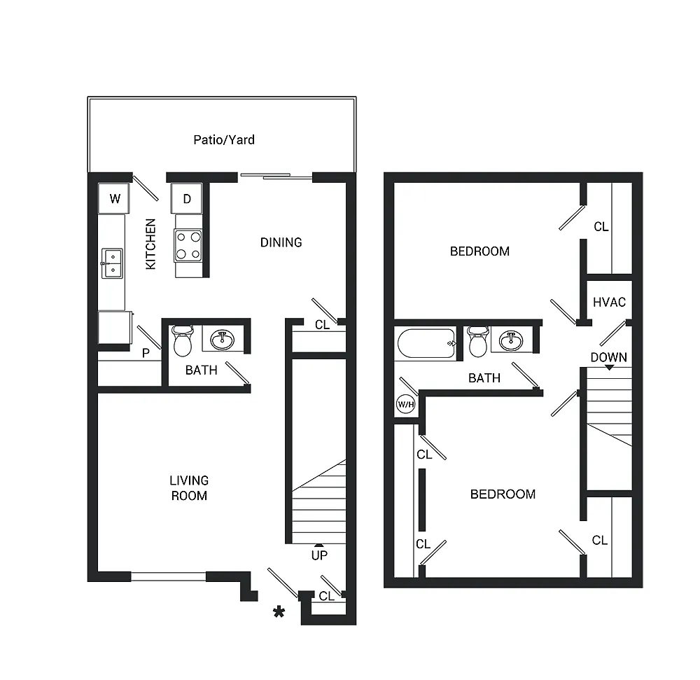 Floor plan TH1 Brookside