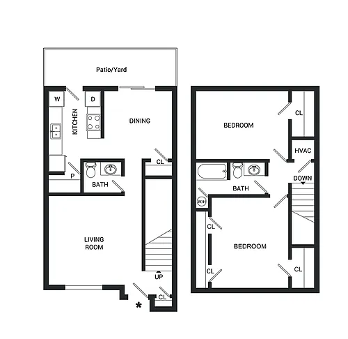 Floor plan TH1 Brookside