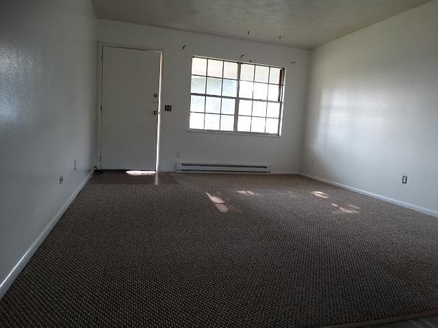 Living room New carpet front door
