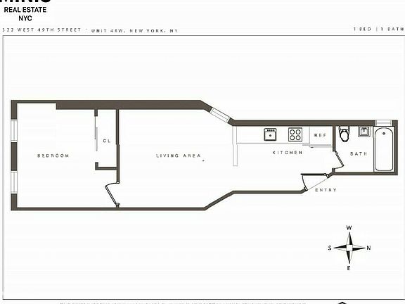 2nd image of 322 W 49th St APT 4RW
