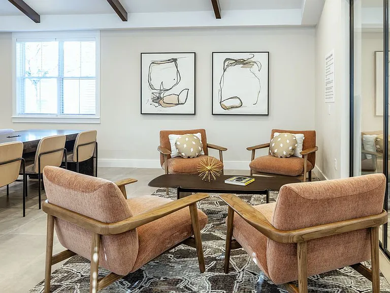 Resident lounge with seating area