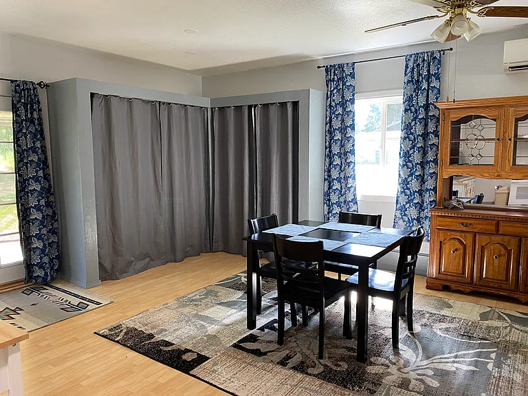 Dining area and closets