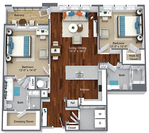 Floor plan Rosemont
