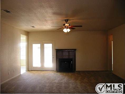 Living area with fireplace!