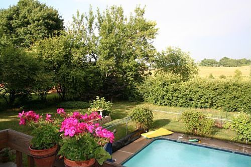 Pool in dry summer