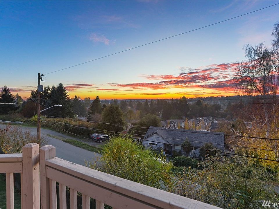 Enjoy incredible sunsets with unobstructed 180 degree territorial views. Peeks of Puget Sound looking toward Vashon Island to the Southwest.