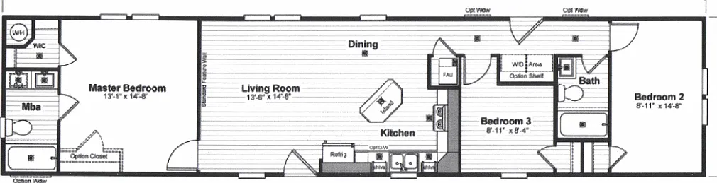 3 bed, 1056 sqft, $1,210 — Photo 2