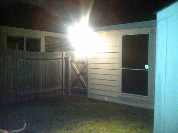Flood lighting at each corner