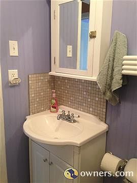 Bathroom sink and backsplash
