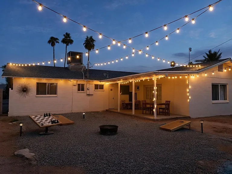 Backyard with decorating suggestions