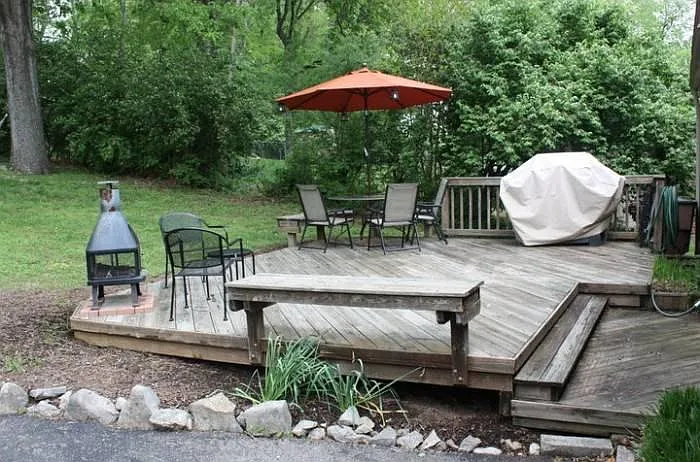 Relaxing deck.