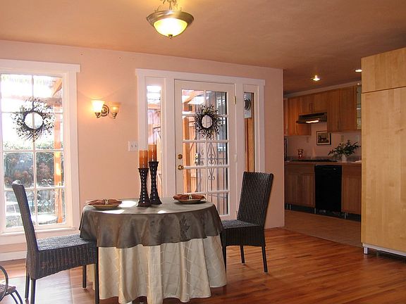 Dining area view of Kitchen