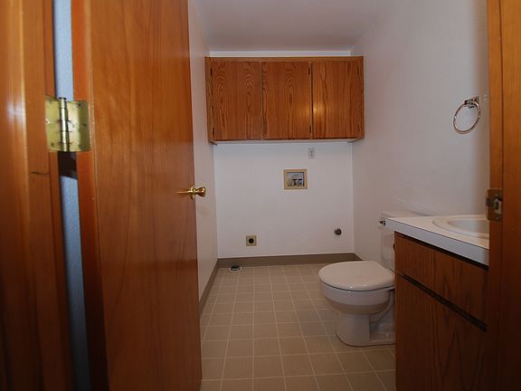 Half bath with W/D Hookup