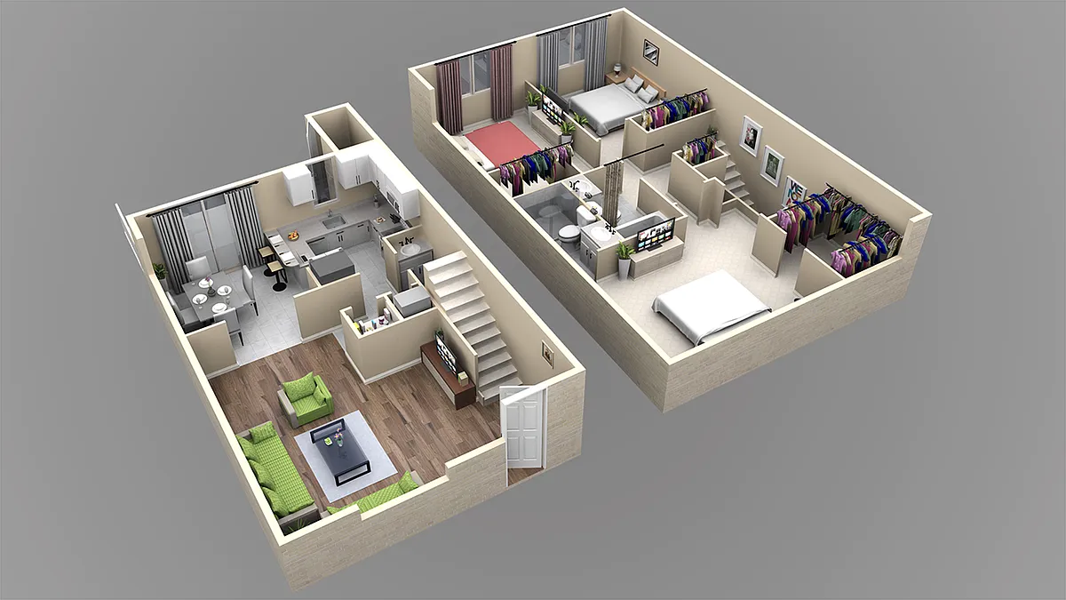 Floor plan C1 - 3 Bedroom, 2 Bathroom