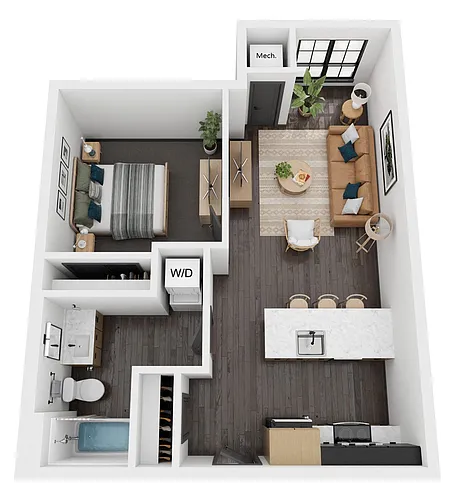 Floor plan Cedar8 / 644