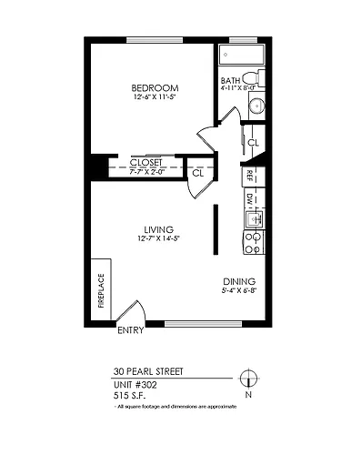 Floor plan 1 Bedroom