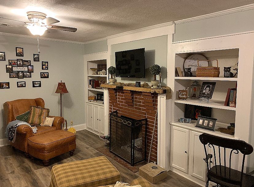 Den with Fireplace