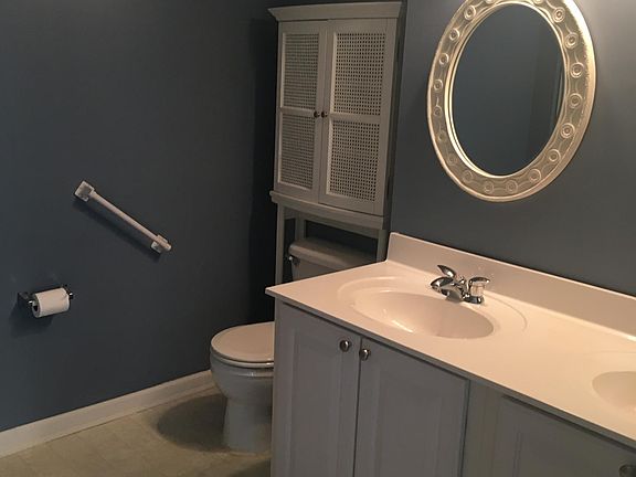 Master bathroom with double sinks