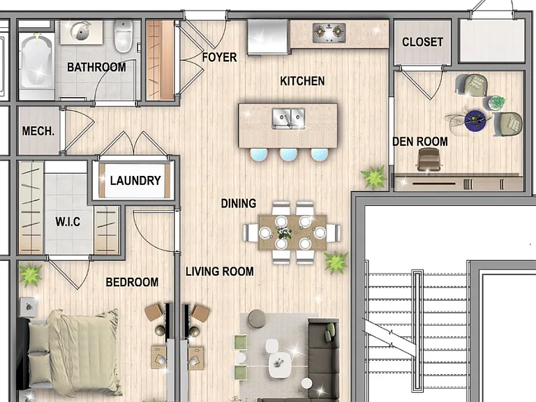 Unit 205 Floor Plan