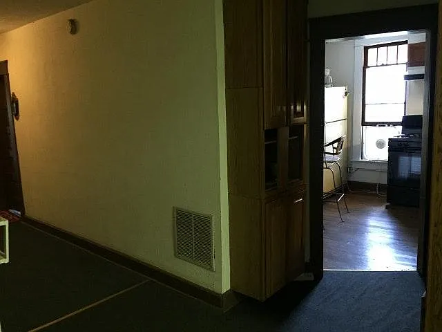 kitchen off hallway