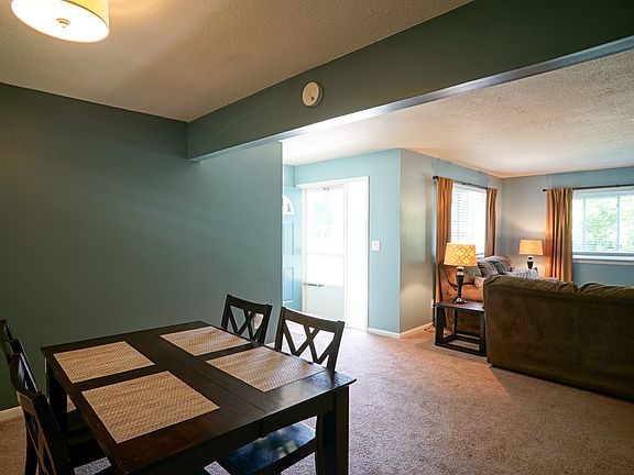 Entering brings you into the living and formal dining area.