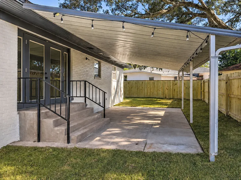 Covered patio