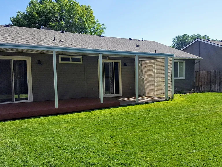 Covered patio & deck