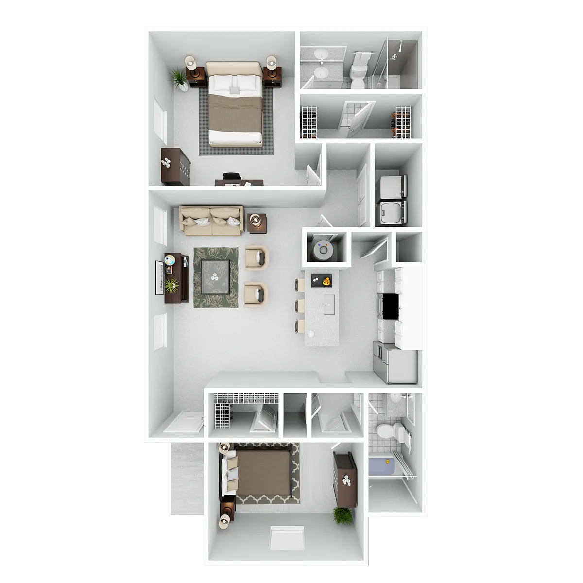 Floor plan Chisholm Pointe - 2 Bed 2 Bath