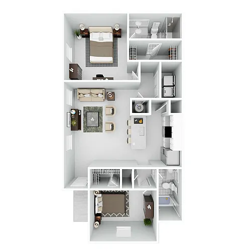 Floor plan Chisholm Pointe - 2 Bed 2 Bath
