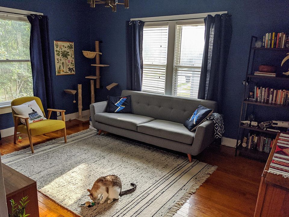 bright, light-filled living room
