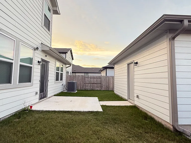 Backyard Patio/Lawn Side View