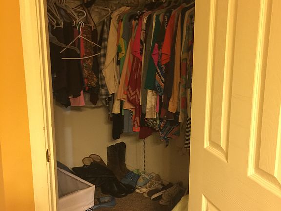 Closets in master bathroom 