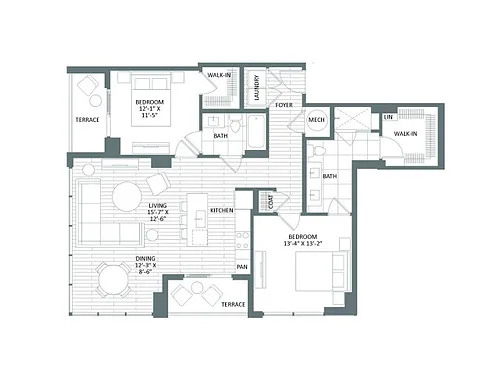 Floor plan E-1