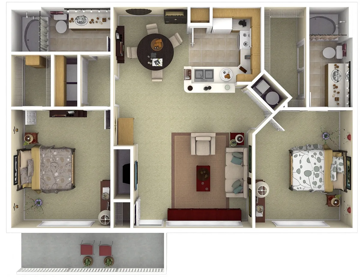 Floor plan Residence 6 Upgraded