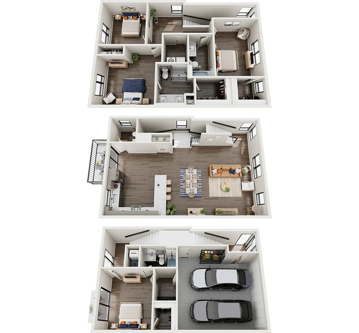 Floor plan Oak Townhome
