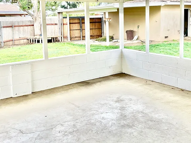 Back patio
