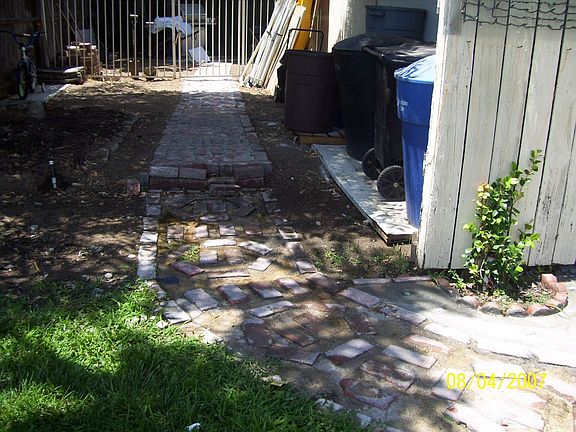 Landscaped side of home